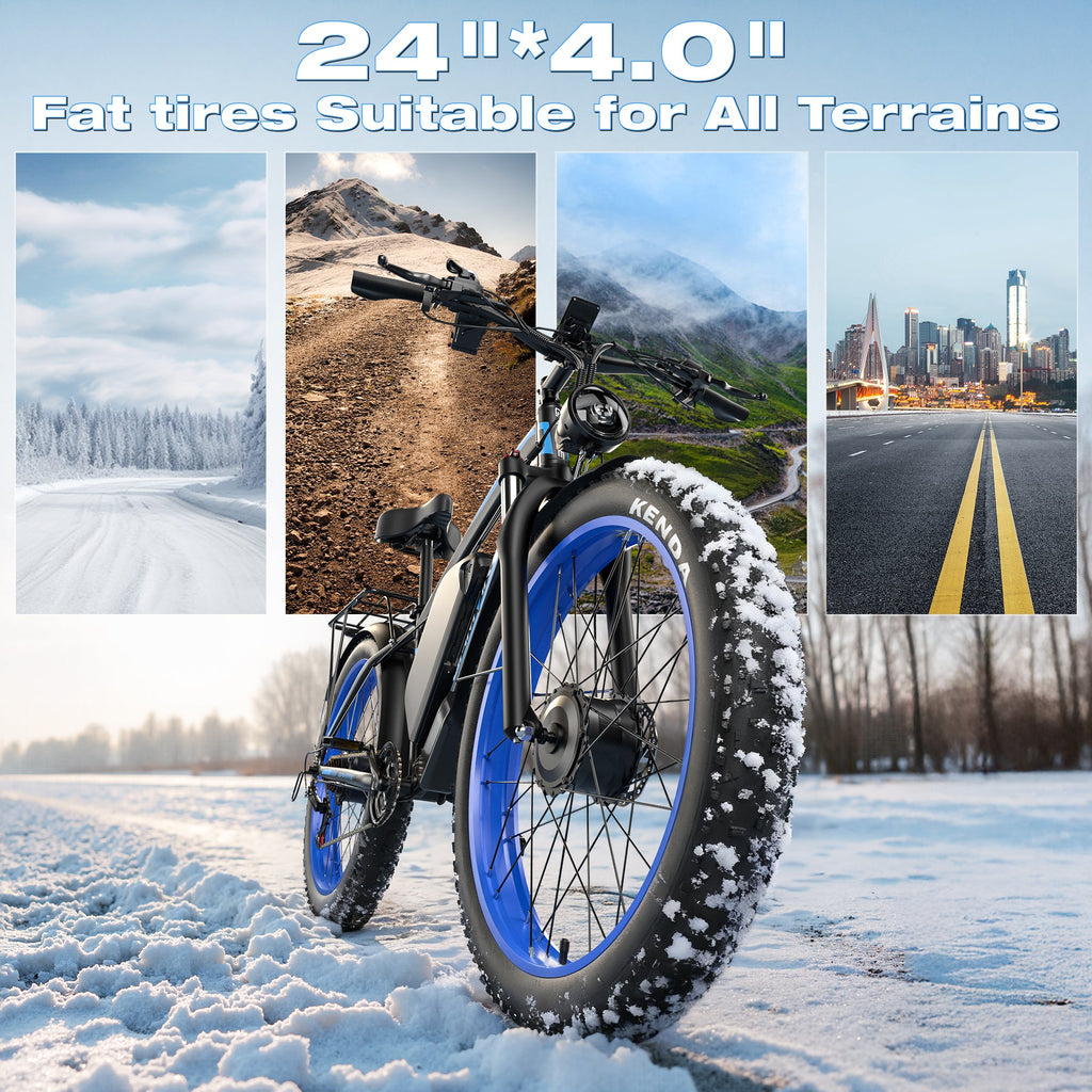 E·BYCCO&GAMVIRE 24" V7PRO Dual Motors 4000W Peak 5000W 52V 32AH Long Distance Electric Bike