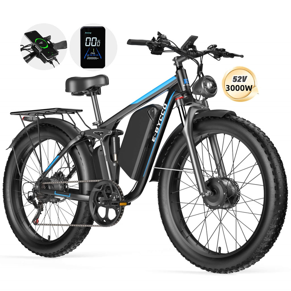 E·Bycco 24" EB7Pro Best Off Road Electric Bike 2000W Peak 3000W 52V 32Ah