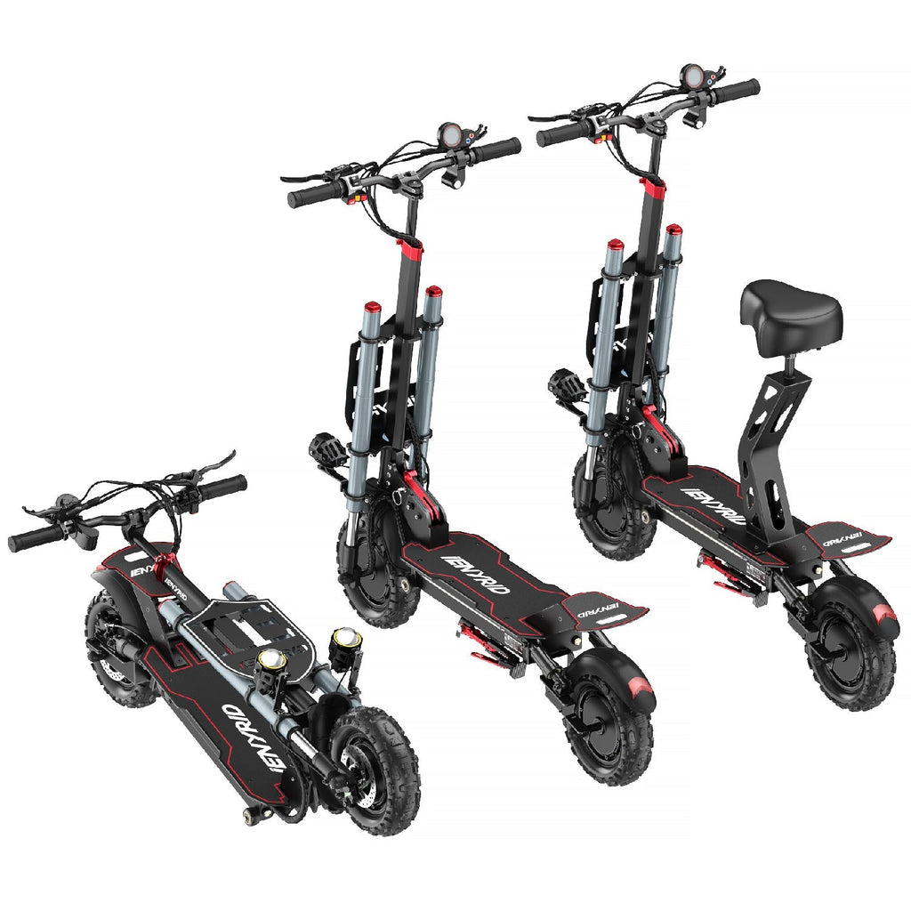 iENYRID ES20 Electric Scooter with 2400W Peak Motor, Dual Motor Scooter with 55km/h Speed, 48V 20Ah Battery, 60 Km Long Range, Max Load 150 Kg
