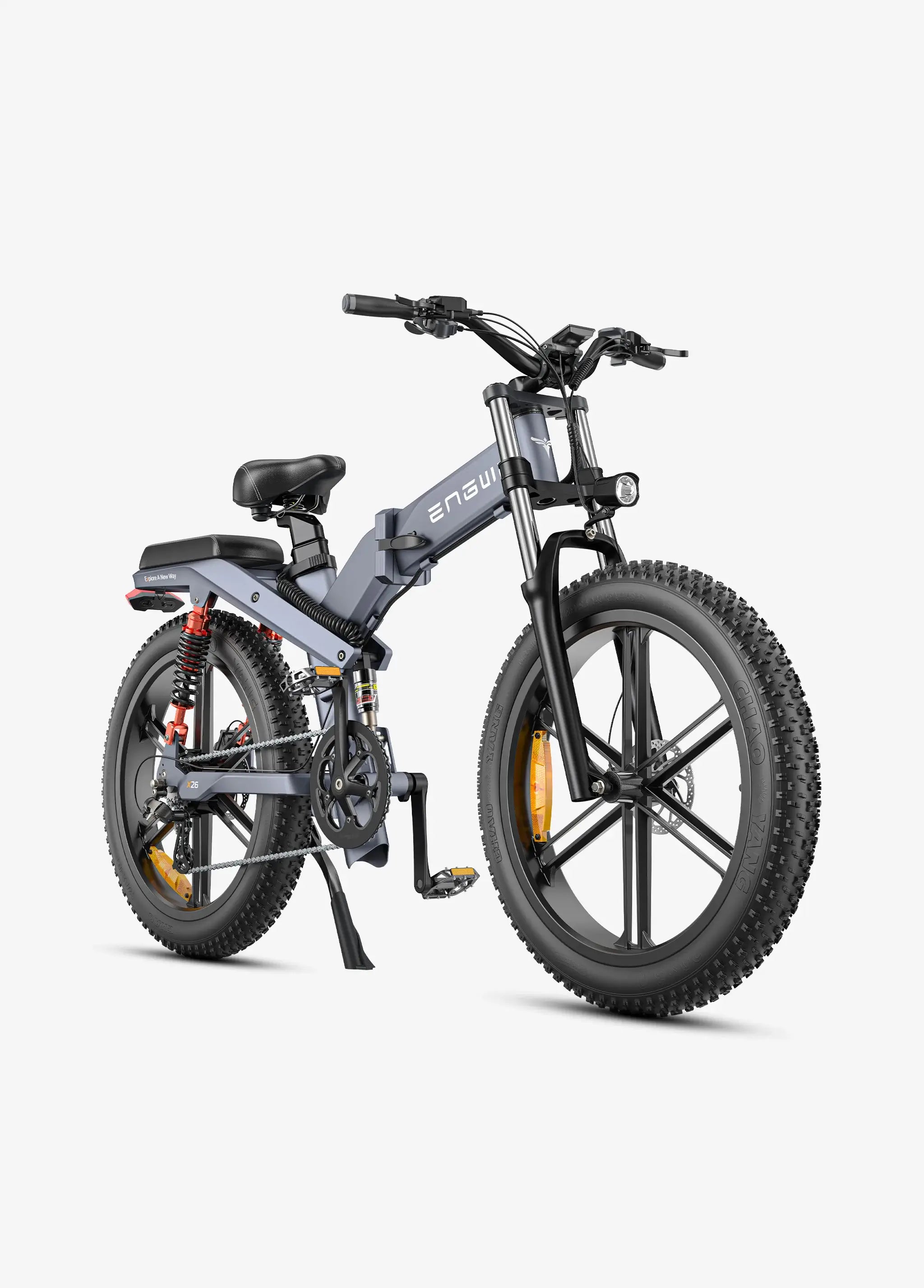 ENGWE X26 25 km/h 29.2Ah Dual Batteries Triple Suspension Foldable E-bike